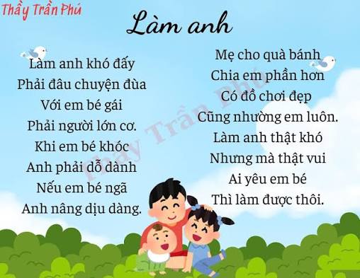 Bài thơ: Làm anh