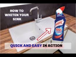 how to clean bathroom/kitchen sink