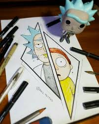Rick And Morty Art To Draw In 2020 Rick And Morty Drawing Art Drawings Simple Disney Art Drawings