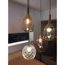 Modern 3d colored glass ceiling lights pendant lamp chandeliers bedroom light. Rowan Angry Blue Sea Coloured Glass Ceiling Pendant On Gold Fitting