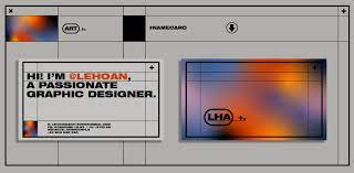 lehoan personal identity 2021 on behance in 2021 personal identity identity name cards