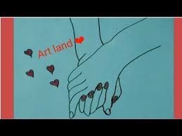 رسم يدين متماسكين رسم الحب holding hands drawing youtube hand art drawing holding hands drawing how to draw hands