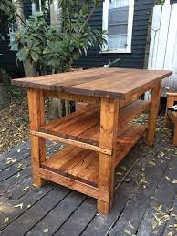 All these best diy furniture ideas are featured on the ana white plans list. Rustic Kitchen Island Built By House Food Baby Ana White