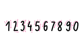 Auf unserer webseite erhalten sie das entsprechende muster, welches sie kostenlos herunterladen können, um es anschließend in word oder excel zu bearbeiten. Lettering Zahlen Mit Vorlage Rosy Grey