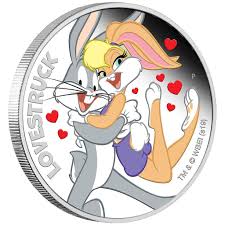 Looney Tunes Lovestruck 1 Oz Silber Polierte Platte Perth Looney Tunes Silbermunzen