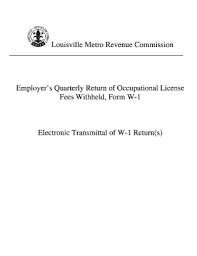 Get metro revenue commission reviews, ratings, business hours, phone numbers, and directions. Louisville Metro Form W 1 Fill Out And Sign Printable Pdf Template Signnow