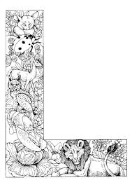Coloriage Alphabet Animal L Coloriage Alphabet Coloriage Coloriage Mandala