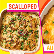 Pour the potatoes into the baking dish. The Difference Between Scalloped And Au Gratin Potatoes Kitchn