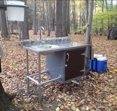 gravity fed outdoor sink. outdoor