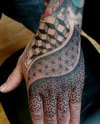Pin By Nick Perold On Tattoos Hand Tattoos Geometric Hand Tattoo Sleeve Tattoos