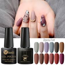 When applying gel nails, you don't get the strong fumes that you get when acrylics are applied. Mtssii Soak Off Color Uv Gel Nail Art Polish Matte Top Coat Varnish Set Manicure Ebay