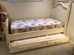 Shabby chic bedding sets farmhouse bedding sets beach bedding sets unique bedding comforter sets daybed with storage diy daybed bed frame with storage bedding master bedroom. Distressed Wood Twin Bed Set W Mattress And Trundle Ebay