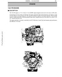 Toyota designed this new 4.0l v8 to replace the outdated toyota 5v. Lexus Engine 1uz Fe Service And Repair Manual Pdf Download