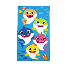Colorful hearts pattern design bathroom towel set. Baby Shark Kids Cotton Bath Towel And Wash Cloth 2 Piece Set Blue Walmart Com Walmart Com