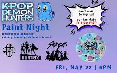 K-Pop Demon Hunters Paint Night
