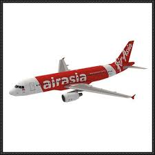 Air Asia Airbus A320 200 Free Airplane Paper Model Air Asia Paper Models Airbus