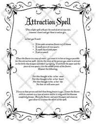 Witches Attraction Spell Image Digital Clipart Instant Download Halloween Decor Gothic Pagan Wiccan Napkins For Dinner Party Wiccan Spell Book Attraction Spell Witch Spell Book