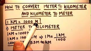 Since 1983, the metre has been officially defined as the length of the path travelled by light in a vacuum during a time interval of 1/299,792,458 of a second. How To Convert Meter To Kilometer And Kilometer To Meter Youtube