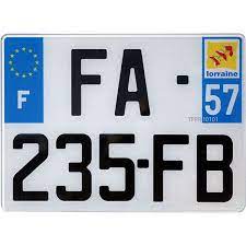 Plus besoin d'aller en préfecture, feu vert s'occupe de tout, plaques d'immatriculation et carte grise. Plaque Immatriculation Plastique 275 X 200 Mm Departement 62 Feu Vert