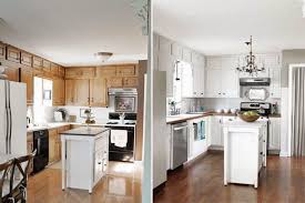 Kitchen cabinets in sherwin williams alabaster painted oak cabinets before & afters! Paint Kitchen Cabinets White Before And After Home Furniture Design Repainting Kitchen Cabinets Kitchen Cabinets Before And After Kitchen Renovation