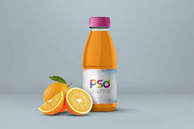 Download Orange Juice Bottle Mockup Psd Freebiedesign