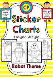 incentive charts robot sticker charts sticker chart