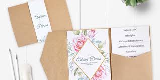 Statt diese zu kaufen, können sie die hochzeitseinladungen selber basteln. Diy Pocketfold Einladung Zur Hochzeit