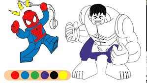 Jun, 04 2018 12715 downloads 14080 views toys > lego. Lego Hulk And Spiderman Coloring Page Lets Color Video Dailymotion
