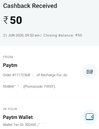 Check spelling or type a new query. Paytm Promocode First Is Back For Rs 50 Cashback