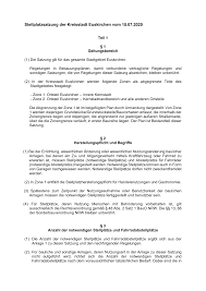 Https Www Euskirchen De Fileadmin User Upload Service Bekanntmachungen Stellplatzsatzung23 07 2020 Pdf