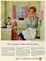 This ad is from the 1950's and showcases the prestige pressure cooker, cutlery set, kitchen tools and can opener. Life In The 1950s 1970s A Telephone In Every Room