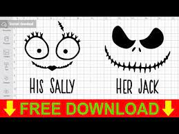 Download His Sally Her Jack Svg Free Halloween Svg Nightmare Before Christmas Instant Download Sally Svg Disney Svg Jack Svg Vector Png Dxf 0113 Freesvgplanet