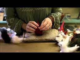Sarafina Sleepy Mice Supply Pack Needle Felting Needle Felted Ornaments Needle Felting Supplies