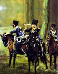6th Light Dragoons At Waterloo By Collingwood War Art First French Empire Napoleonic Wars Uniforms
