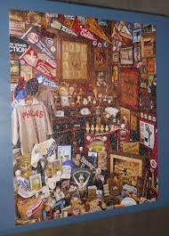Collectors Closet 1000 Piece Jigsaw Puzzle Springbok 1jig10473 Vintage Baseball Memorabilia Complete Jigsaw Puzzles Vintage Baseball Jigsaw