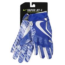 Shop for football gloves from wide range of colours, knitted gloves. Nike Men S Vapor Jet 4 Football Receiver Gloves Sz Large Royal Blue White Walmart Com Walmart Com