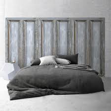 Ce lit double allie à la perfection élégance classique et confort ultime. Tete De Lit Effet De Matiere Panneau En Bois Grise 120x120cm Vinyle Adhesif