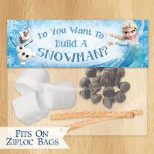 Do You Want To Build A Snowman Frozen Favor Bag Toppers Instant Download Disney Frozen Frozen Theme Party Frozen Themed Birthday Party Disney Frozen Birthday