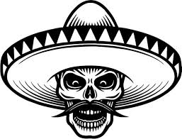 Skull with sombrero | free vector image in ai and eps format, creative commons license. Pin On Knightmaregoods