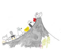 Climbing Mount Fuji Ilustraciones Cristianos