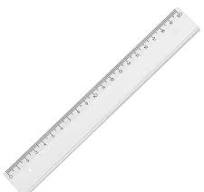 Kunstoff-Lineal, 20cm, transparent Transparent