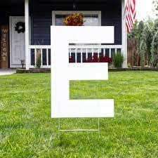 Thin large event letters are an affordable option for large temporary signs. Large Thin Plastic Letters Yard Sign Letters Woodland Mfg