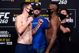 Watch all of the fighters competing at ufc 260 weigh in on friday morning in las vegas, including heavyweight headliners stipe miocic and francis. Zh2s Xic7rowcm