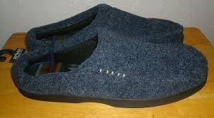 mens urban pipeline blue microsuede mule scuff slippers