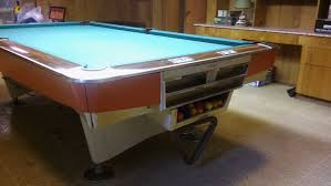 9 Brunswick Billiards Gold Crown Ii Pool Table Good Condition Salmon Aprons Pool Table Pool Table Movers Billiards Pool