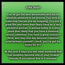 June Baby June Baby How To Be Outgoing Birth Month Meanings