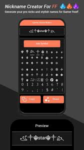 Free fire is an multiplayer battle royale mobile game, developed and published by garena for android and ios. Free Name Style Creator Fire Nickname Generator For Android Apk Download