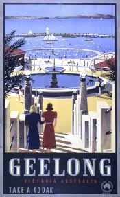 Geelong Victoria Australia Take A Kodak Percy Trompf Posters Australia Retro Travel Poster Australian Vintage