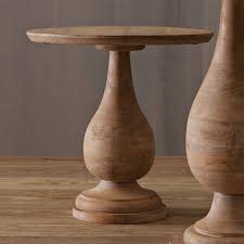 Dawson round pedestal coffee table. Wood Pedestal Side Table Ideas On Foter