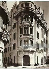 احد مباني ميدان الساعه طنطا بين شارع احمد ماهر وشارع القاضي عام ١٩٢٥ reem old egypt egypt street view